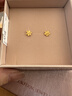 六福珠宝 黄金耳钉栀子花足金耳环520礼物女 计价G01G0027DS 约1.03克 实拍图
