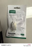 绿联超六类网络模块 CAT6A万兆免打带屏蔽模块 RJ45水晶头母座电脑网线插座面板50U镀金连接头 35997 实拍图
