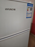 现代（HYUNDAI）（韩国现代）小冰箱迷你小型家用冷藏冷冻宿舍出租房办公室双开门二门电冰箱节能省电 80L白【行业热卖+日销过百】 实拍图