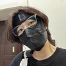 夏秦100%真丝防晒面罩全脸口罩桑蚕丝透气脸基尼防紫外线口罩女春夏 【极夜黑】真丝22姆米防晒面罩 凉感亲肤 实拍图
