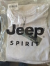 JEEP SPIRIT吉普短袖T恤男夏季纯色纯棉打底衫男士宽松圆领上衣男 白色 XL 实拍图