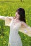 圣保美蕾丝吊带连衣裙夏季女装2026新款小个子韩版V领碎花裙子套装长裙 套装【杏色开衫+天蓝色吊带裙】 S 码 实拍图