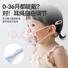 医麦德棉里层婴儿口罩0-3岁3D立体纯棉宝宝0-3-6至12个月幼童耳带可调节 实拍图