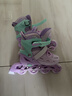 小状元儿童轮滑鞋6-12岁溜冰鞋全闪可调节儿童节礼物26年新升级紫M 实拍图