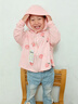 牧萌儿童防晒衣男女童防晒服夏季冰丝凉感宝宝防晒外套披肩 水蜜桃 M 实拍图