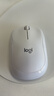罗技（Logitech）M221 轻音鼠标 无线鼠标 办公鼠标 对称鼠标 带无线微型接收器 米白色 实拍图