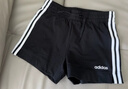 adidas休闲修身舒适三条纹修身短裤女装阿迪达斯官方轻运动   黑/白   S 实拍图