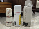 德尔玛（Deerma）便携式烧水壶电热水杯可盖盖烧水控制温度 冲茶泡奶带安全泄压阀304不锈钢内胆350mL 送礼物DR035S 实拍图