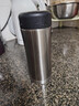 膳魔师（THERMOS）保冷保温杯400ML高真空不锈钢商务办公保温杯JCG-400C SBK 实拍图