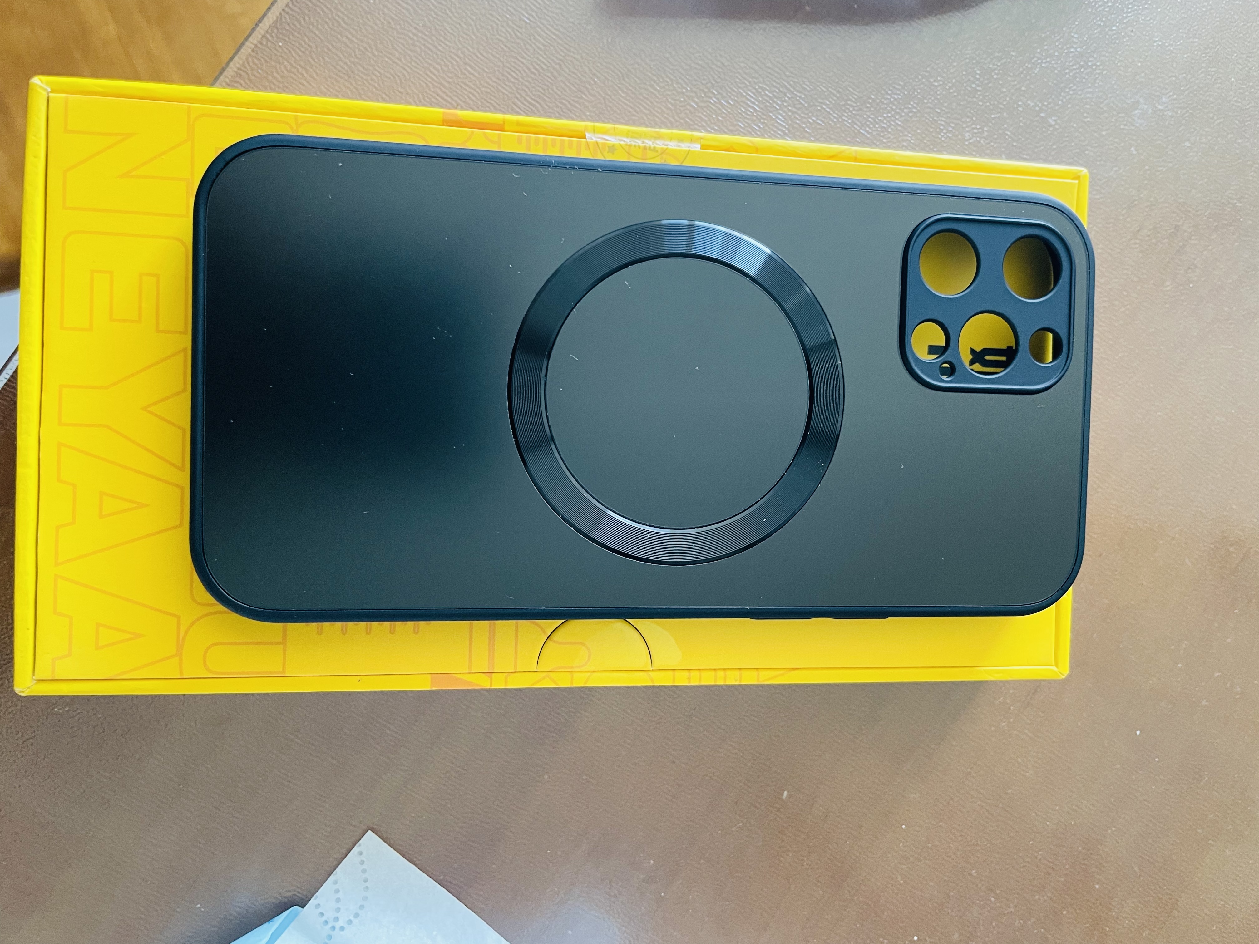 奶小鸭（NEYAA）【AG磨砂】适用苹果12pro手机壳 iphone12pro保护套磁吸充电超薄磨砂全包防摔男女款 石墨黑 实拍图