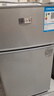 小鸭小冰箱迷你小型家用 冷藏冷冻两用宿舍寝室出租房用双门办公室电冰箱节能省电 【节能省电】128银色【一级能效 高效保鲜】30L 实拍图