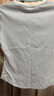 Olrain欧芮儿经典百搭精致撞色短袖T恤女装夏季新款潮流修身显瘦上衣 蓝色 M 实拍图