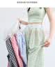 名创优品（MINISO）格子裤女薄2026新款夏季泡泡纱格纹裤女士小众设计感休闲阔腿裤子 实拍图
