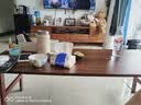 哈骆顿（HALODN） 茶几小户型客厅餐桌两用可折叠桌简易免安装茶桌加固腿小桌子 【免安装】胡桃色 120*50*40cm 实拍图