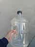 拜杰纯净水桶 食品级PC矿泉水桶透明手提式水桶茶水桶 大容量水桶黑盖7.5L 实拍图