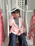 牧萌儿童防晒衣男女童防晒服夏季冰丝凉感宝宝防晒外套披肩 水蜜桃 XL 实拍图