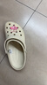 CROCS卡骆驰经典洞洞鞋男鞋一脚蹬女鞋沙滩鞋拖鞋|10001 骨白色-2Y2(含智必星) 35 (210mm) 实拍图