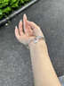 老凤祥银手镯子生日520送女朋友礼物老婆实心素圈母亲节礼物实用送长辈 繁花蝴蝶手镯【老凤祥品牌礼盒】 25±1g配证书 实拍图