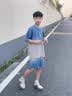 酷萌晨晨儿童装男童套装夏季新款中大童3-15岁休闲运动两件套男孩衣服帅气 灰色 150 cm（建议身高140cm左右） 实拍图