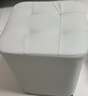 家用小凳子矮凳客厅创意方凳儿童坐墩结实耐用换鞋凳子实木沙发凳 暖白30*30*40-纸箱发货 实拍图