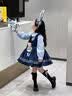 心楠2026连衣裙朱迪兔子警官儿童衣服女孩服装洛丽塔公主裙子cosplay 长袖兔子警官【尾巴+腰带+腰包+领带+腰部兔子】 130 cm（适合身高120-125CM） 实拍图