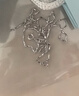 缔晶999足银素链项链女士银配链单链子无吊坠锁骨链裸链学生颈链细链条高级感轻奢 实拍图