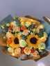 艾斯维娜520情人节鲜花速递向日葵混搭花束生日礼物全国同城配送 向日葵香槟韩式花束 实拍图
