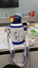 史努比（SNOOPY）双饮儿童保温杯吸管直饮316不锈钢大容量小学生上学喝水壶530ML蓝 实拍图