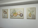 诗六艺家饰客厅装饰画现代简约大气晶瓷墙壁壁画轻奢高级感沙发背景墙挂画 柿柿如意（铝合金外框） 左右50*70中间100*70cm 晶瓷画 实拍图