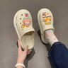 叶余卡通可爱洞洞鞋女超软厚底防滑2025夏季新款包头拖沙滩鞋男情侣款 海绵宝宝白色 38-39 【偏小】 实拍图