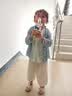 G.duck小黄鸭女童套装夏季儿童套装洋气时髦韩范女宝宝两件套轻薄夏装 绿色套装 裤长九分裤 120 建议110-120cm3-4岁 正码正 实拍图