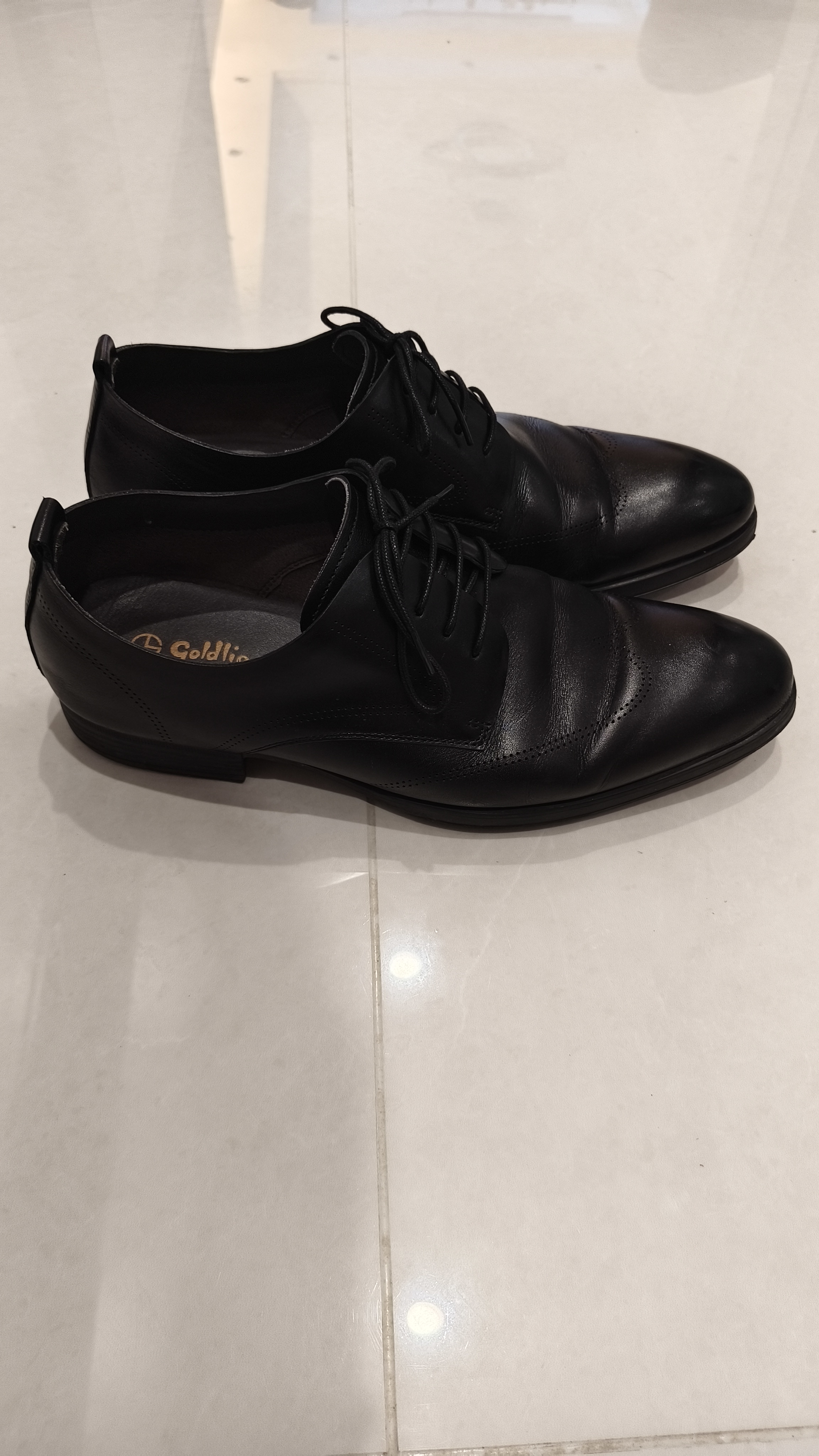 金利来（Goldlion）男鞋商务正装鞋休闲鞋简约西装鞋舒适男士皮鞋567810183ABB黑色41 实拍图