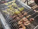 原始人烧烤炉户外不锈钢烧烤架 家用烤肉架便携碳烤炉 【304不锈钢烤网】套餐一：烤炉+12件套+3斤碳 实拍图