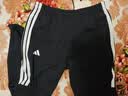 阿迪达斯（adidas）透气直筒运动裤男宽松百搭春秋休闲卫裤长裤 黑白 XL 实拍图