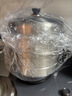 苏泊尔304不锈钢蒸锅三层加大蒸煮两用锅汤锅34cm电磁炉燃气通用SZ34B17 实拍图