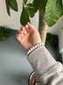 芯奢原生态星月菩提子手串男士单圈手链女高密顺白正月文玩佛珠绕指柔 手串+文玩袋 实拍图