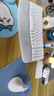 罗技（Logitech）Wave Combo 无线人体工学键鼠套装 垂直鼠标 无线蓝牙鼠标 办公键盘 无线键盘 蓝牙键盘 白色 实拍图