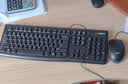 罗技（Logitech）MK120 键鼠套装 有线键鼠套装 办公键鼠套装 电脑键盘 USB即插即用 全尺寸 黑色 实拍图