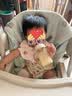 欢喜小熊女宝宝包屁衣婴儿夏季纯棉薄款连体衣爬服新生儿夏天三角哈衣 实拍图