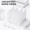 得力（deli）三联书立办公桌面书架收纳 学生宿舍书桌整理架 ABS材质白色NS006 文件架 桌面收纳 实拍图
