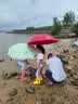 花沃里赶海工具6件套装 铲子挖沙工具铁锹耙子赶海夹子防水手套抄网水桶 实拍图
