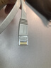 绿联六类网线 扁平千兆网络宽带线 CAT6类家用电脑路由器隐藏走线 8芯双绞成品跳线 0.5米 白色25003 实拍图