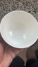 华青格陶瓷米饭碗高白瓷家用饭碗面碗素雅花瓣4.6英寸4只浮雕釉下彩 实拍图