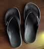卡骆驰（CROCS）贝雅卡骆班运动拖鞋男鞋女鞋居家夹脚平底人字拖鞋|205393 黑色/白色-066 36 /37(220mm) 实拍图