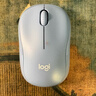 罗技（Logitech）M221 轻音鼠标 无线鼠标 办公鼠标 对称鼠标 带无线微型接收器 雾霭蓝 实拍图