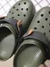 CROCS卡骆驰经典特林洞洞鞋男女同款拖鞋耐磨休闲鞋一脚蹬鞋|206340 军绿色-309 41 /42(260mm) 实拍图