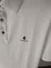 梦特娇（MONTAGUT）男士短袖夏含桑蚕丝商务T恤经典百搭透气Polo衫 白色 L/50 实拍图