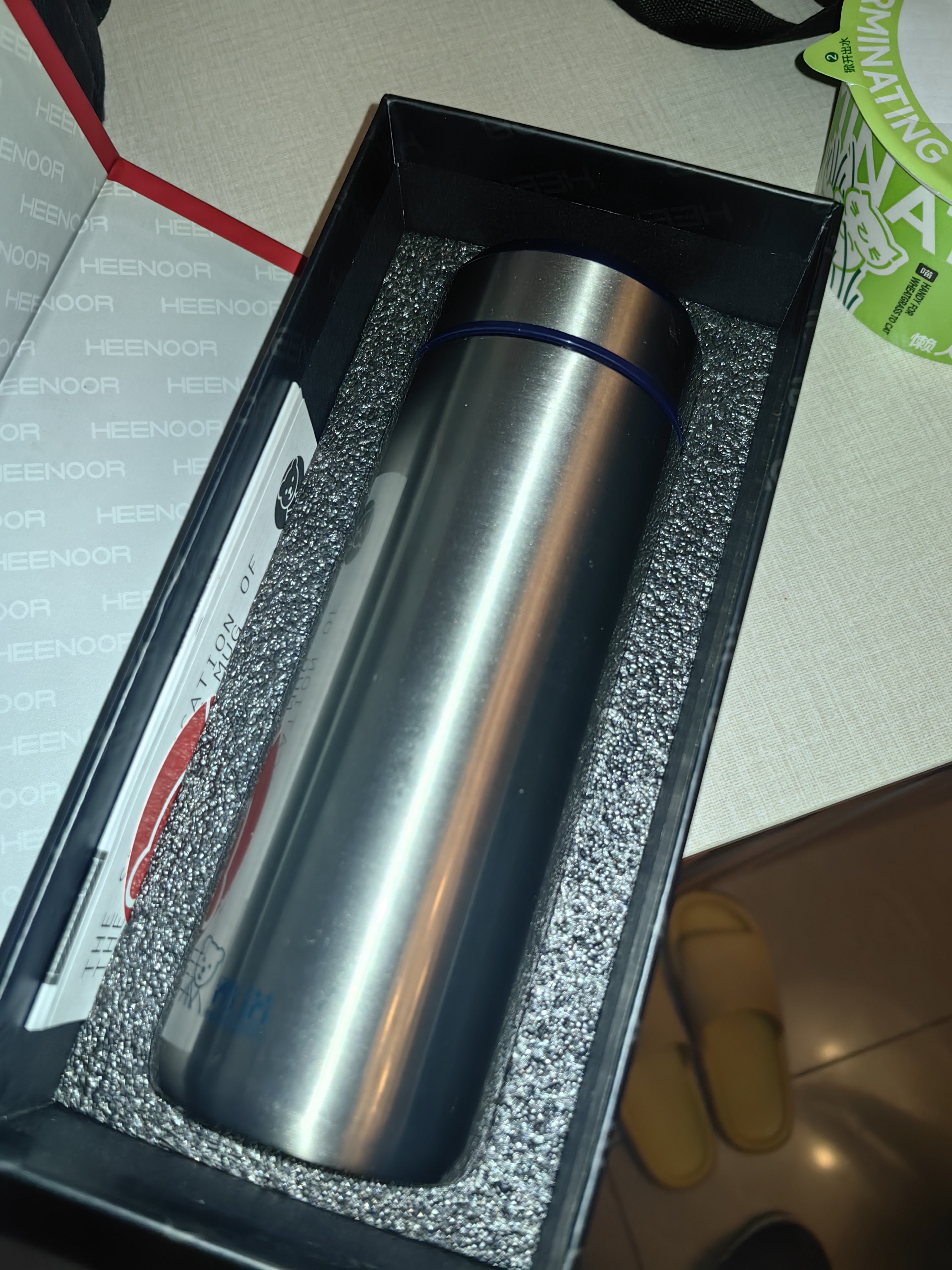 希诺保温杯男士不锈钢泡茶杯子商务办公车载水杯节日礼物XN-5607A 实拍图
