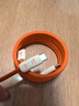 CANDYSIGN制糖工厂MagTie硬糖吸贴贴线100W USB C-C糖橙苹果iPhone充电线数据线5A快充Type-CiPad笔记本电脑 实拍图