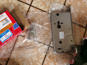 安赛瑞 多功能锁体 机械锁指纹锁通用型 6068型防盗门锁体 24×240mm 无钩 5D01666 实拍图